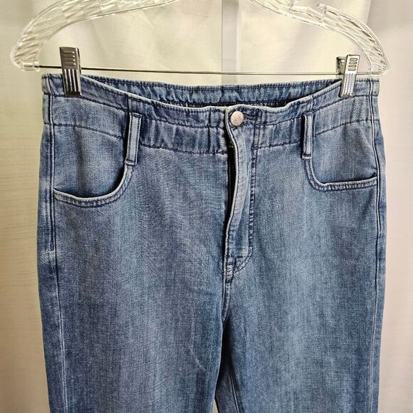 J. Crew Cropped Wide Leg Paperback Waist Jeans Size 28 - Picture 4 of 9